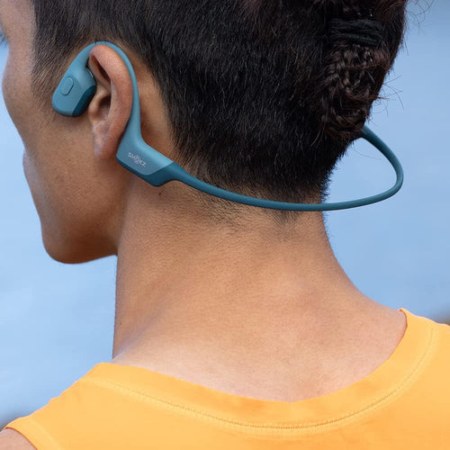 Openrun Pro Casque À Conduction Osseuse, Écouteurs Bluetooth Oreillles Libres Pour Le Sport Avec Micro, Casque Sans Fil Étanche IP55, 10H D'Autonomie, Bandeau De Sport, Bleu