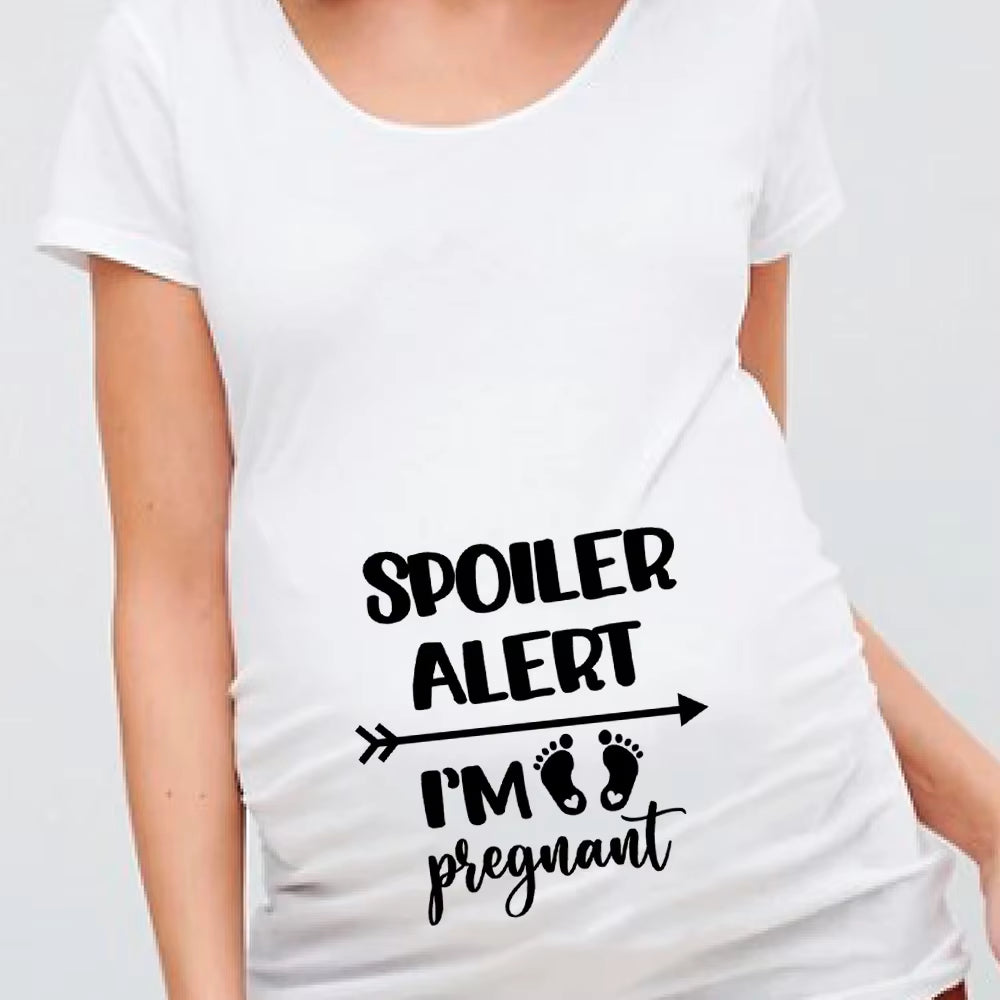 Women Pregnancy T-Shirt It'S a Girl Baby Print Pregnant Maternity T Shirts Funny Pregnant Women Summer Tees Pregnant Tops