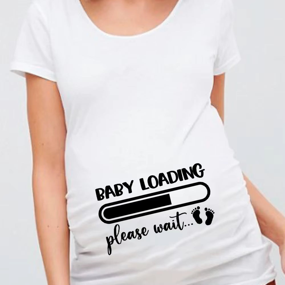 Women Pregnancy T-Shirt It'S a Girl Baby Print Pregnant Maternity T Shirts Funny Pregnant Women Summer Tees Pregnant Tops