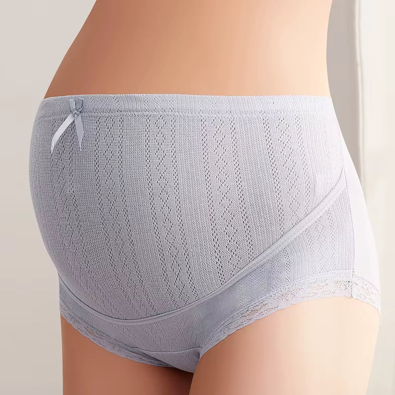 3 Colors plus Size Cotton Pregnant Shorts High Waist Pregnancy Briefs Adjustable Maternity Underwear Panties for Women Clothes