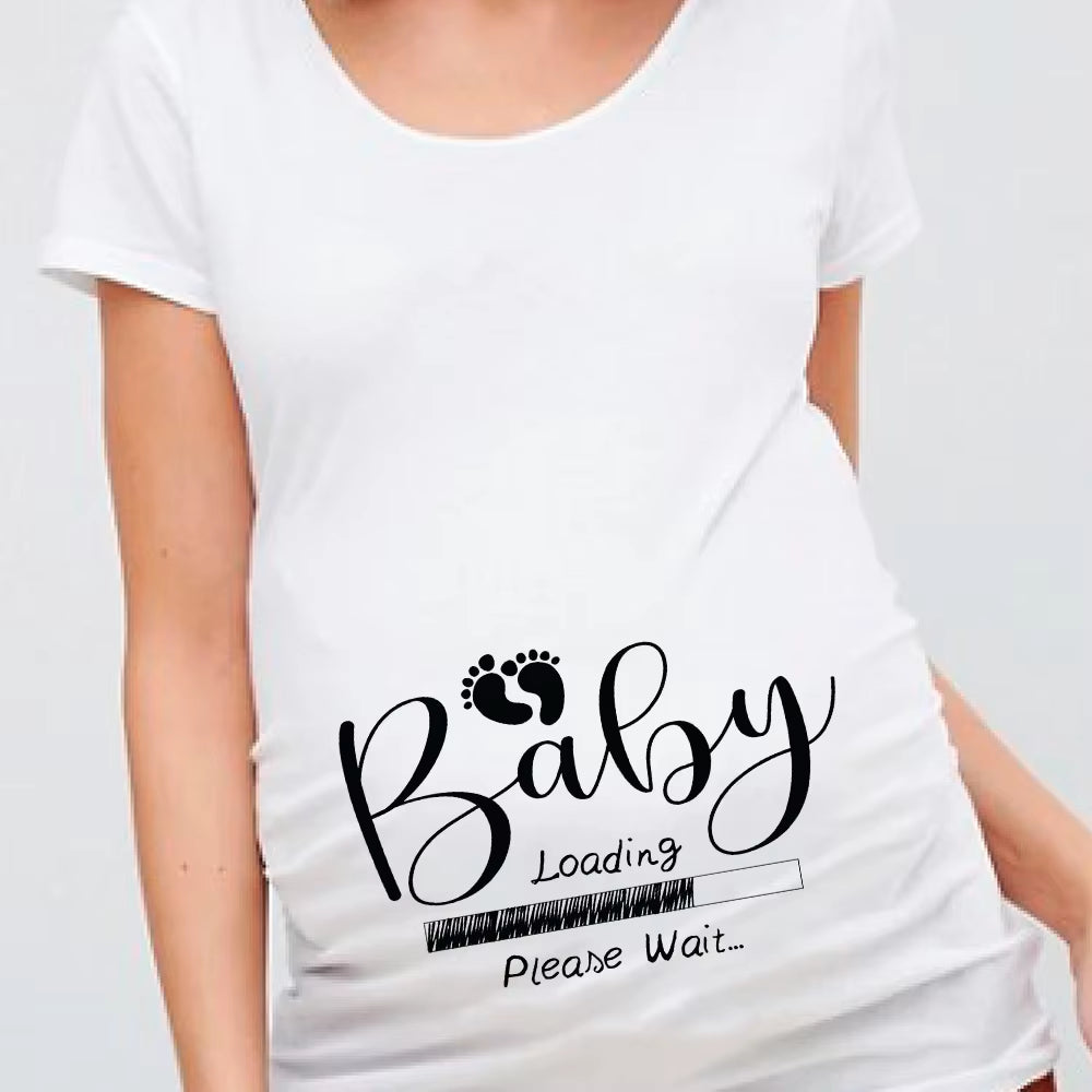 Women Pregnancy T-Shirt It'S a Girl Baby Print Pregnant Maternity T Shirts Funny Pregnant Women Summer Tees Pregnant Tops