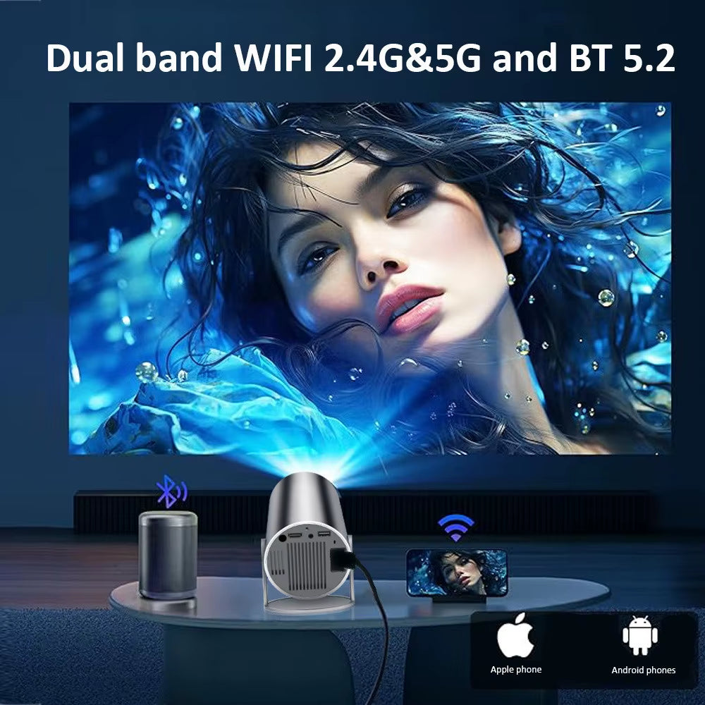 HY300 plus HD Projector Portatil 4K Projetor Android LED Video Home Theater Cinema Phone Mini Proyector Movie HY300 Pro