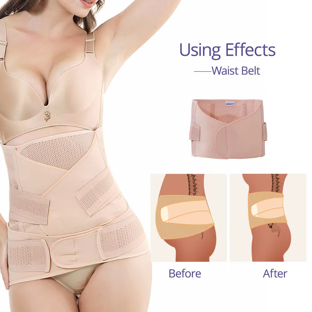 3In1 Belly/Abdomen/Pelvis Postpartum Belt Body Recovery Shapewear Waist Cincher Belly Bands Pregnancy Maternity Clothing