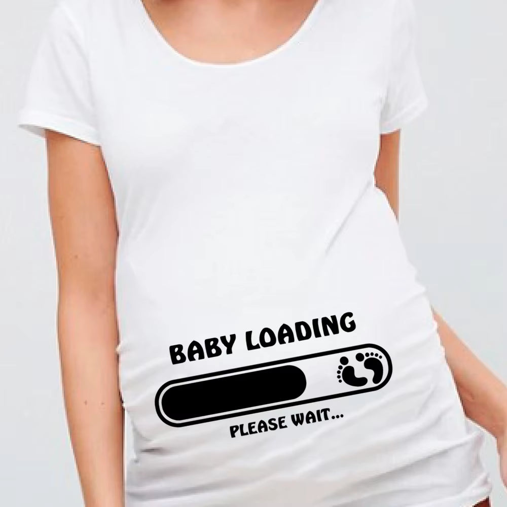 Women Pregnancy T-Shirt It'S a Girl Baby Print Pregnant Maternity T Shirts Funny Pregnant Women Summer Tees Pregnant Tops
